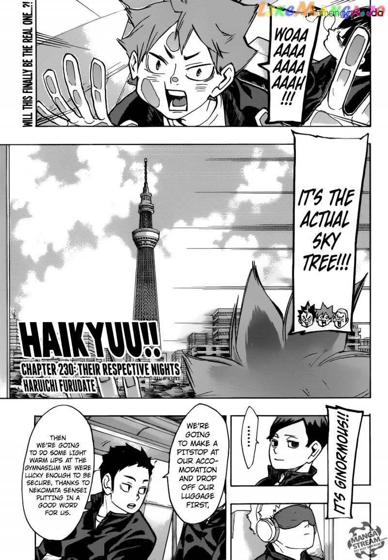 Haikyuu!!, Chapter 230 image 01